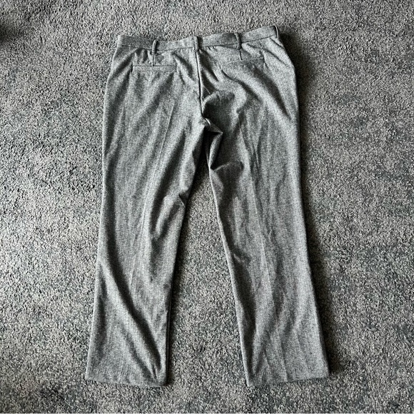 Lee Comfort & Style Herringbone Tweed Knit Straight Leg Pants Mid Rise - Picture 6 of 8